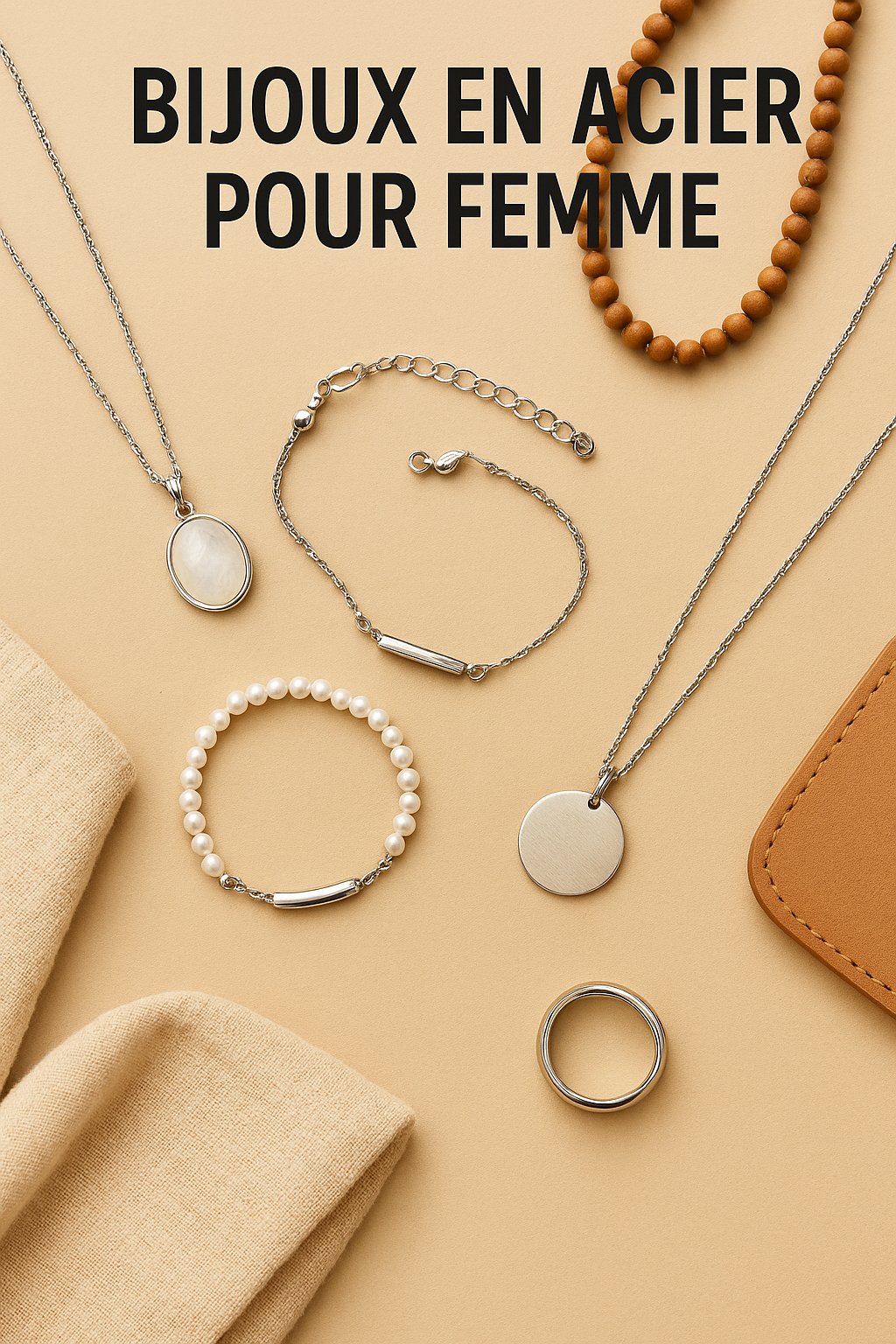 Bijoux en acier pour femme